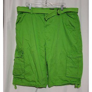 Henry & William New York Cargo Shorts Neon Green Size Mens Size 44 X 14 Belt